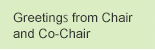 Greeting from Chair and Co-Chair